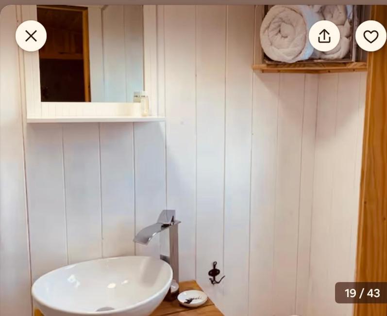 Sheepwash Shepherds Hut Bebside Buitenkant foto